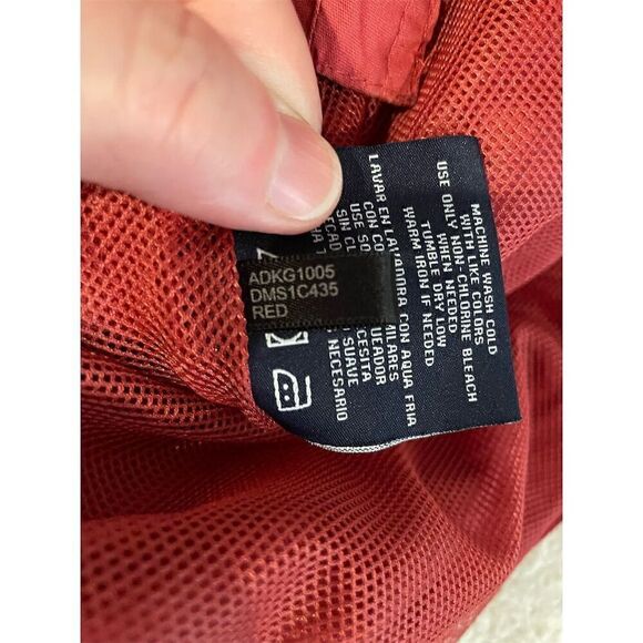 Dockers Men's Red Hooded Windbreaker Jacket Size L Casual Zip-Up - Picture 15 of 15
